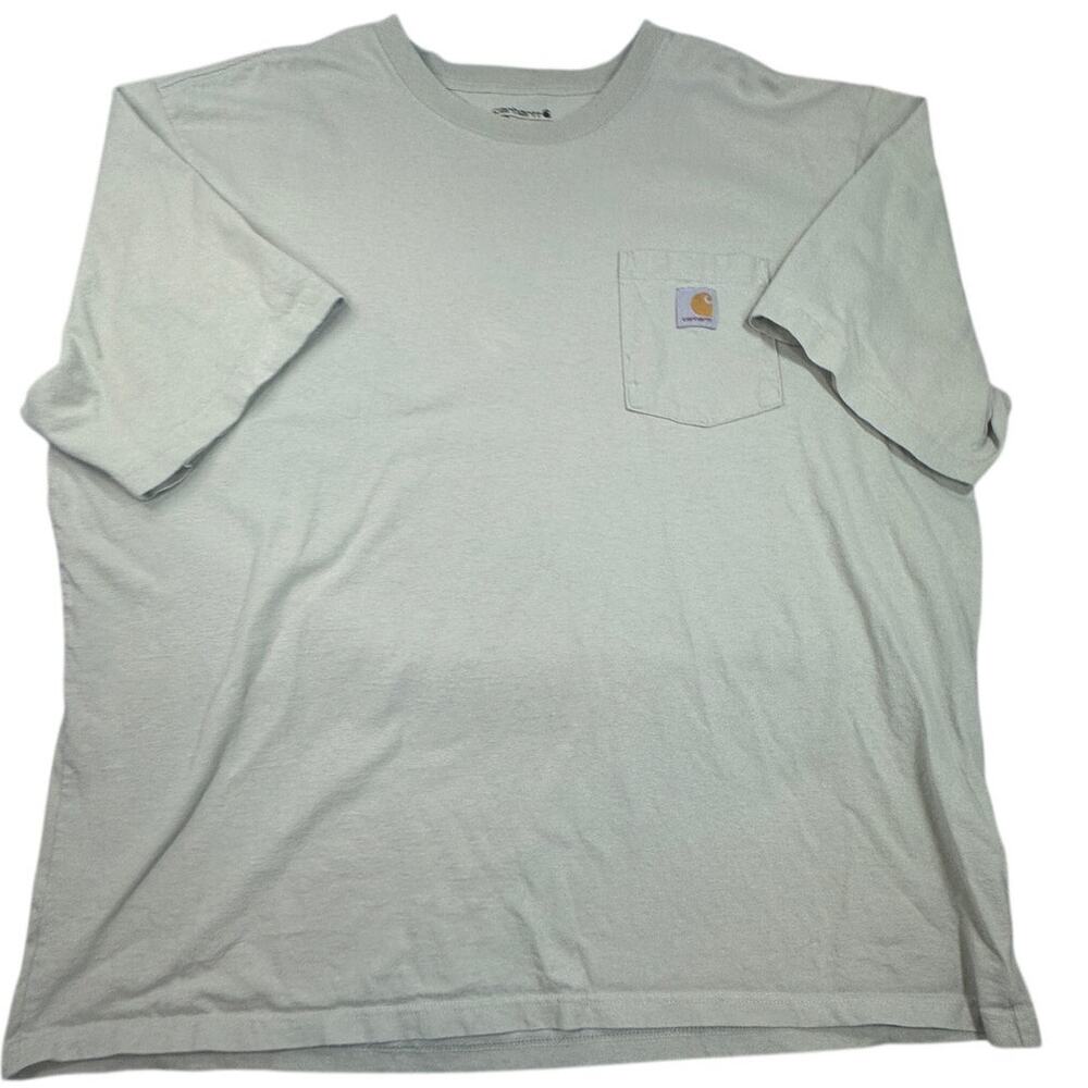 Carhartt Shirt Heavyweight Pocket Cotton Olive 2XL